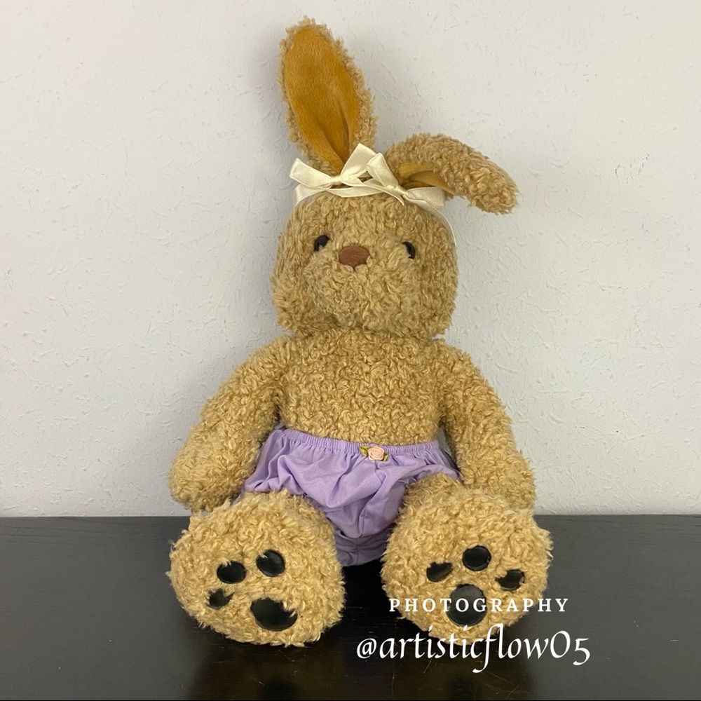 NEW! Vintage! Retired! 1997 Build a Bear Brown Curly Bunny 17”